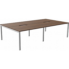 SmartLine 4 Person Back to Back Bench Office Desking - Office Desks