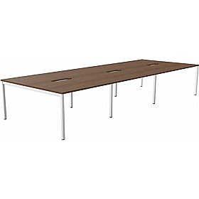 SmartLine 6 Person Back to Back Bench Office Desking - Office Desks