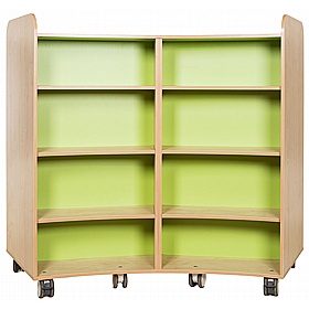 KubbyClass Grand Mobile Library Curved Bookcases - School Furniture