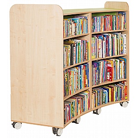 KubbyClass Grand Mobile Library Curved Bookcases - School Furniture