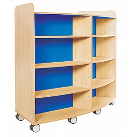 KubbyClass Grand Mobile Library Curved Bookcases - School Furniture