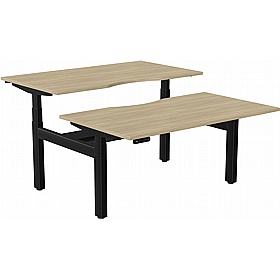 SmartLine Pro 2 Person Back to Back Sit Stand Office Desks - Office Desks