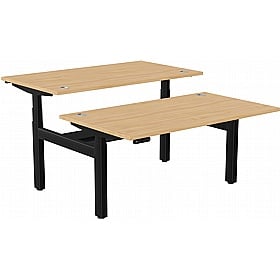 SmartLine Pro 2 Person Back to Back Sit Stand Office Desks - Office Desks