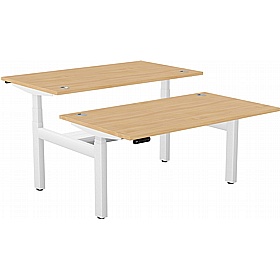 SmartLine Pro 2 Person Back to Back Sit Stand Office Desks - Office Desks