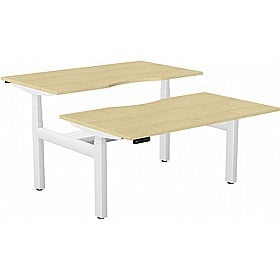 SmartLine Pro 2 Person Back to Back Sit Stand Office Desks - Office Desks