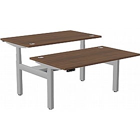 SmartLine Pro 2 Person Back to Back Sit Stand Office Desks - Office Desks