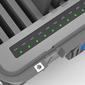 LapCabby GO 16 Chromebooks USB-C Charging and Storage Case - School Furniture