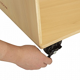 Bright Beginnings Curved Bookcase and Stool Bundle - School Furniture