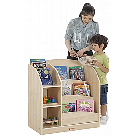 Bright Beginnings Combination Nursery and Library Bookcase - School Furniture