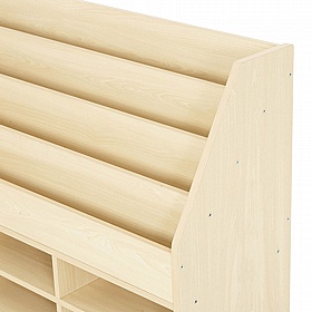 Bright Beginnings Single Sided Nursery and Library Bookcase and Tray Storage - School Furniture