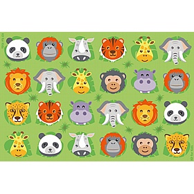 Zoo Conservation Rectangular Placement Carpet - School Furniture