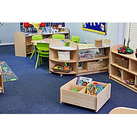 Folio Premium Library Low Mobile Kinderbox - School Furniture