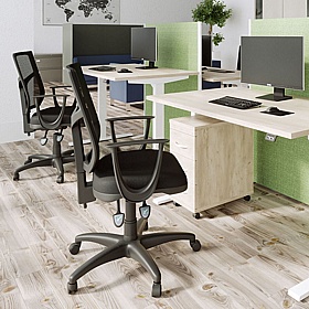 Ohara 2-Lever Mesh Back Operator Chairs - Office Chairs