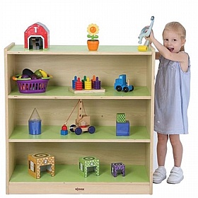 Wisdom Pastel 3 Shelf Nursery and Library Bookcase - School Furniture