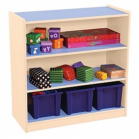 Wisdom Pastel 3 Shelf Nursery and Library Bookcase - School Furniture