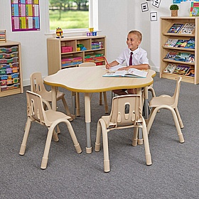 Wisdom Elegant Height Adjustable Flower Table - School Furniture