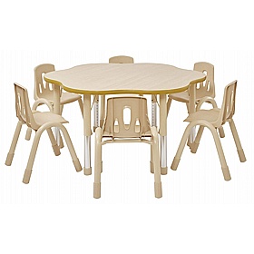 Wisdom Elegant Height Adjustable Flower Table - School Furniture