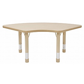 Wisdom Elegant Height Adjustable Kidney Tables