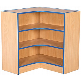 Folio Premium Library Flat Top Internal Corner Bookcase - School Furniture