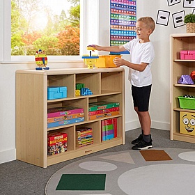 Wisdom Elegant 8 Compartment Nursery and Library Bookcase - School Furniture