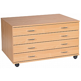 EduStore Mobile A1 Plan Chests Paper and Art School Storage - School Furniture
