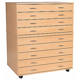 EduStore Mobile A1 Plan Chests Paper and Art School Storage - School Furniture