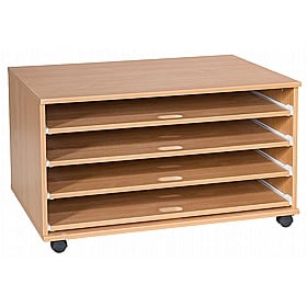 EduStore Mobile Sliding A1 Paper and Art School Storage - School Furniture