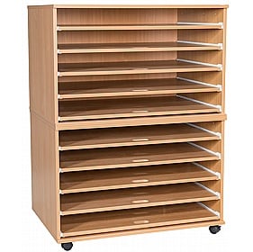 EduStore Mobile Sliding A1 Paper and Art School Storage - School Furniture