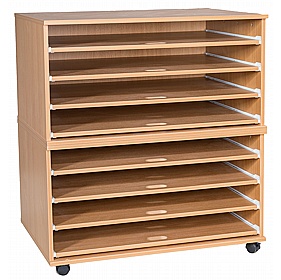 EduStore Mobile Sliding A1 Paper and Art School Storage - School Furniture