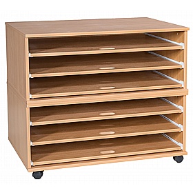 EduStore Mobile Sliding A1 Paper and Art School Storage - School Furniture