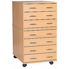 EduStore Mobile A2 Plan Chests Paper and Art School Storage - School Furniture