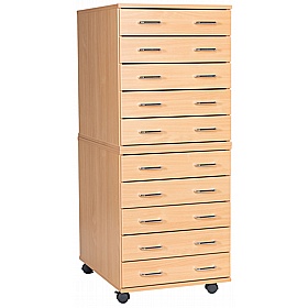 EduStore Mobile A2 Plan Chests Paper and Art School Storage - School Furniture