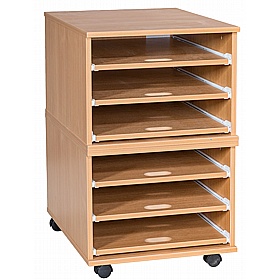 EduStore Mobile Sliding A2 Paper and Art School Storage - School Furniture