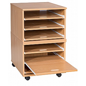 EduStore Mobile Sliding A2 Paper and Art School Storage - School Furniture