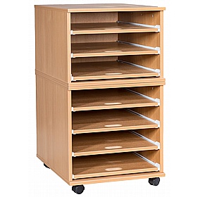 EduStore Mobile Sliding A2 Paper and Art School Storage - School Furniture