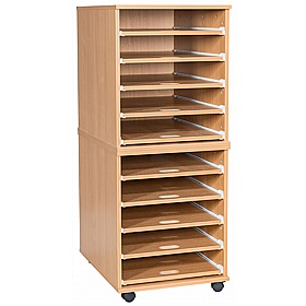 EduStore Mobile Sliding A2 Paper and Art School Storage