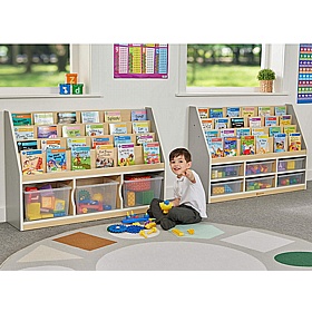 Modern Thrifty Nursery and Library Bookcase and Tray Storage - School Furniture
