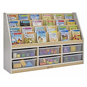 Modern Thrifty Nursery and Library Bookcase and Tray Storage - School Furniture