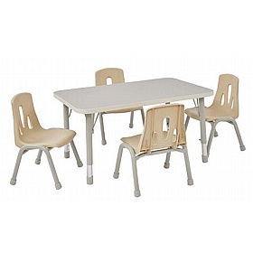 Modern Thrifty Height Adjustable Rectangular Tables - School Furniture