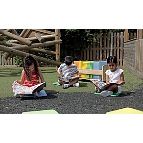 Rainbow Square Mats & Tuf 2 Trolley - School Furniture