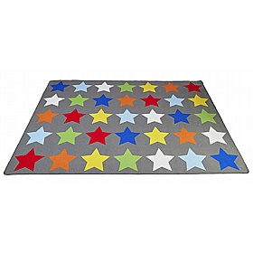 Sitting Stars Rectangular Placement Carpet - School Furniture