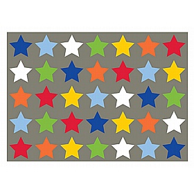 Sitting Stars Rectangular Placement Carpet - School Furniture