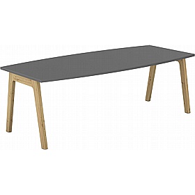 Foresta Scandi Boat Shaped Breakout and Meeting Tables - Meeting Room