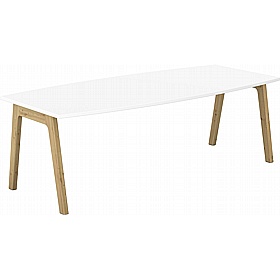 Foresta Scandi Boat Shaped Breakout and Meeting Tables - Meeting Room