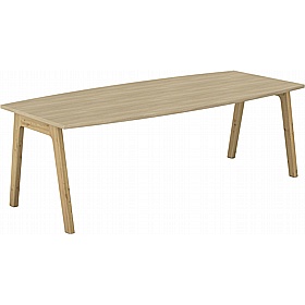 Foresta Scandi Boat Shaped Breakout and Meeting Tables - Meeting Room