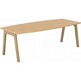 Foresta Scandi Boat Shaped Breakout and Meeting Tables - Meeting Room