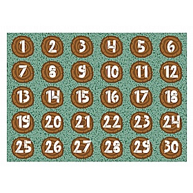 Large Numbers Log Placement Carpet - School Furniture
