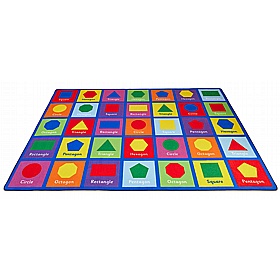 Large Shapes Rectangular Placement Carpet - School Furniture