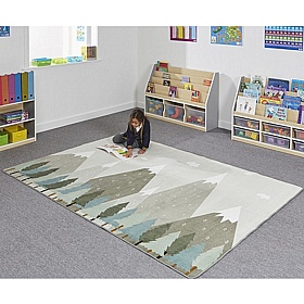 Calm Mountain Rectangular Placement Carpet