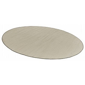 Solid Oval Placement Carpet - School Furniture